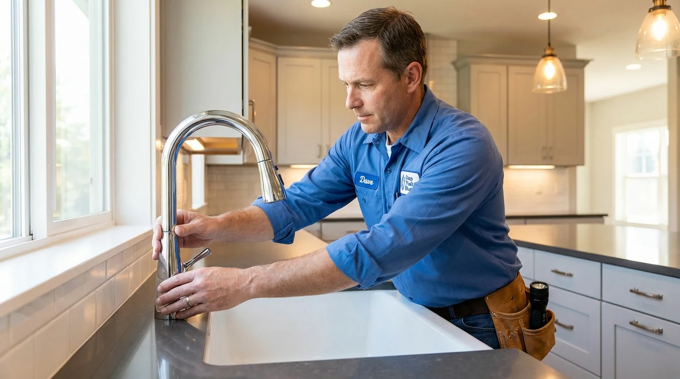 Kitchen faucet installation by Johns Plumbing LLC in Allison