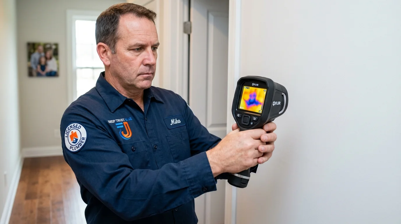 Thermal imaging leak detection by Johns Plumbing LLC in Allison